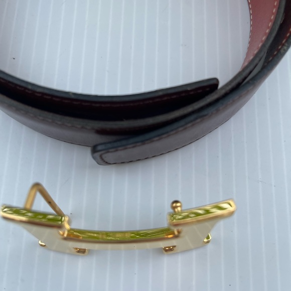 Hermès Belt Reversible browns Leather - Picture 4 of 12